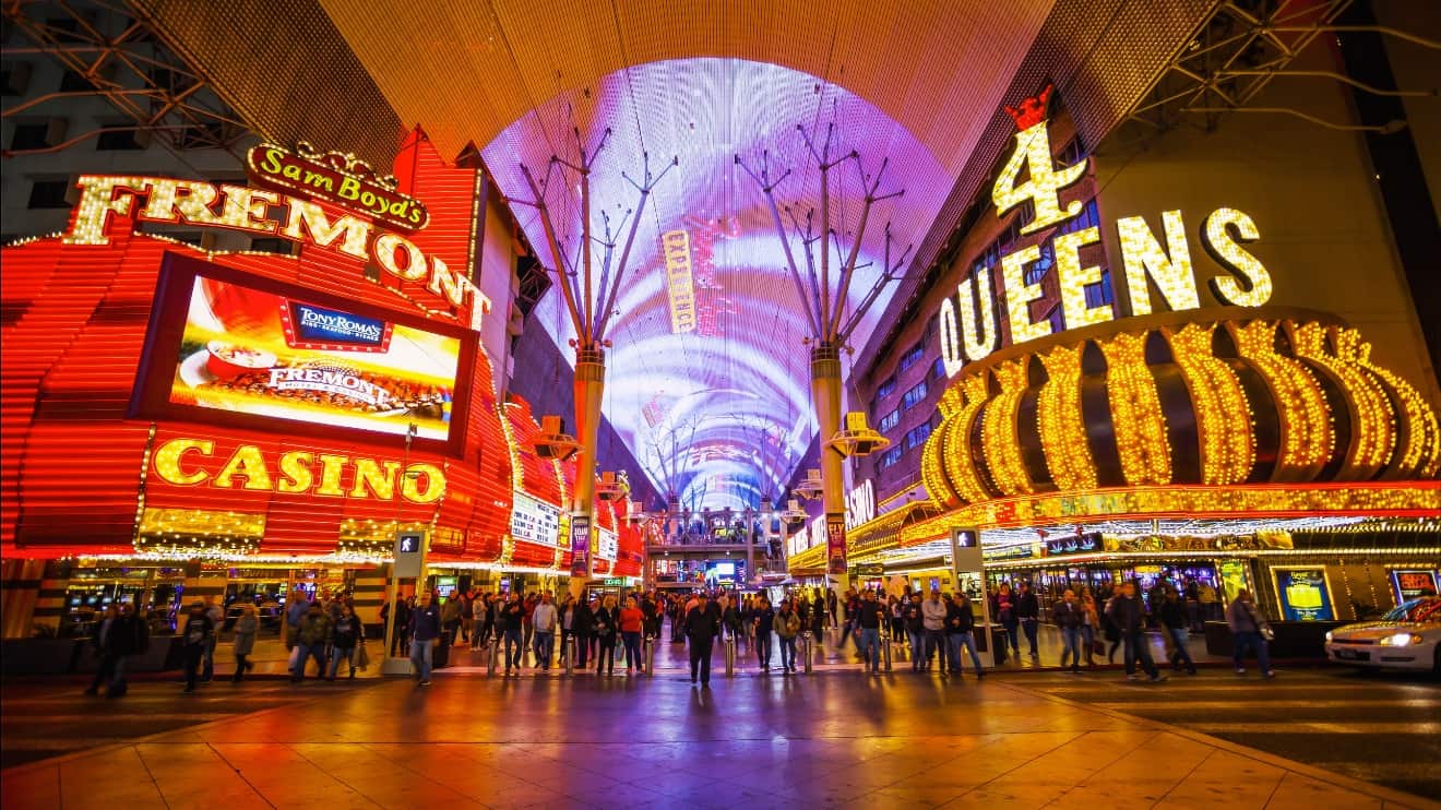 Fremont Street LED canopy