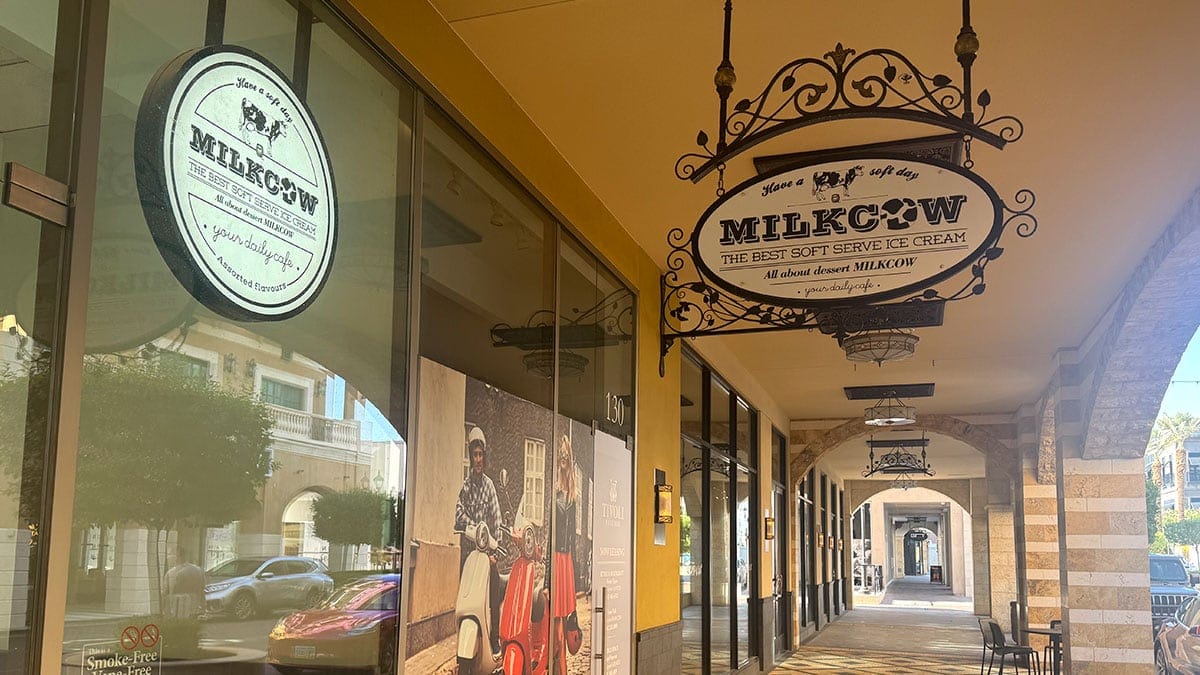 Milkcow soft-serve with toppings