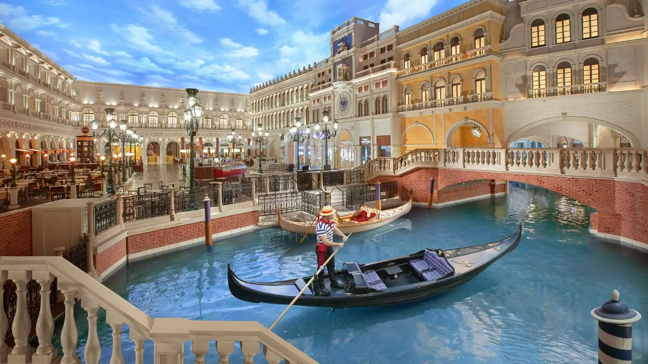 Venetian canals and gondolas